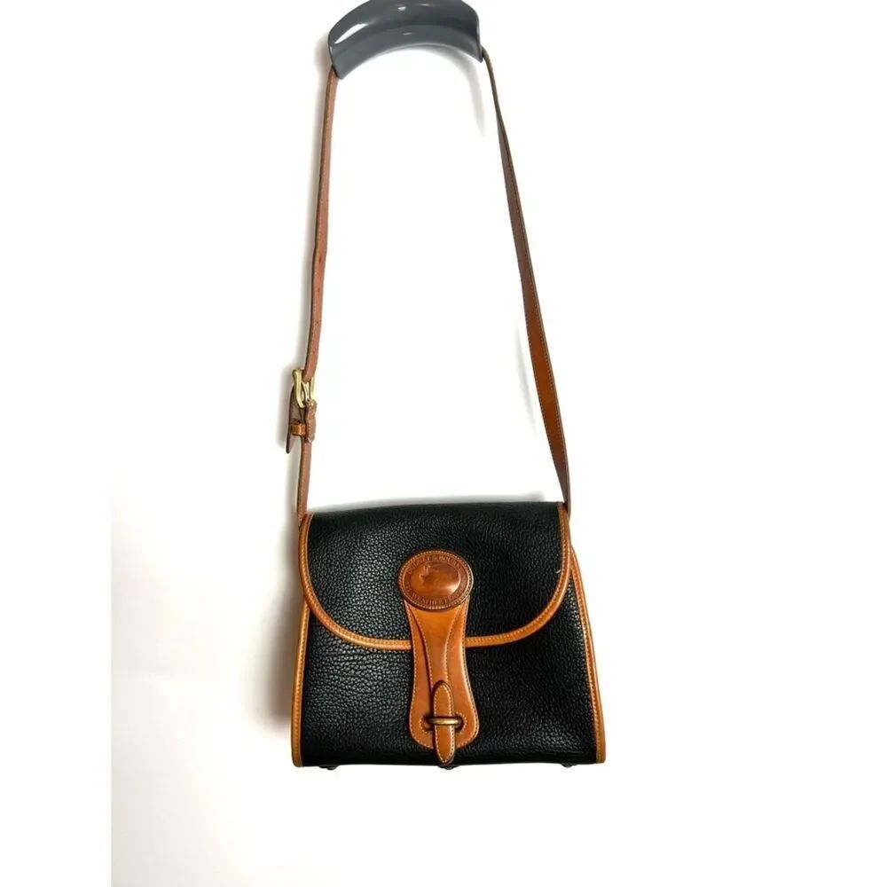 Vintage Dooney and Bourke Essex **Modified Strap** Navy‎ Bag All Weather Leather